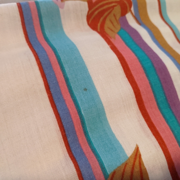 Vintage Floral Striped Women's Dress Tank Sleeveless XL - Picture 5 of 5